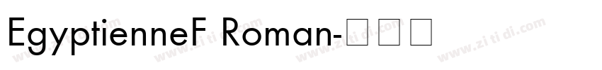 EgyptienneF Roman字体转换
